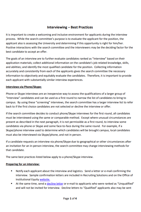 "Interviewing Best Practices" Preview